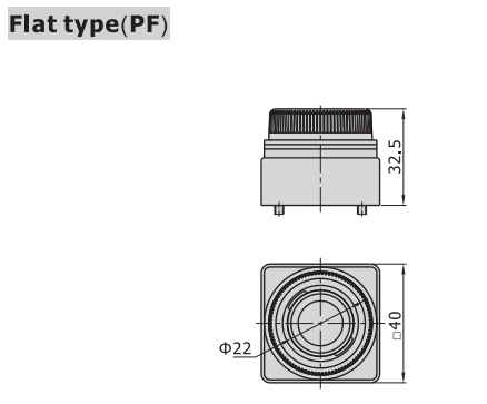 CM3PF06RT AIRTAC MANUAL VALVES, CM3 SERIES FLAT TYPE COMPACT 3 WAY 2 POSITION N.C, 1/8" NPT PORTS RED BUTTON